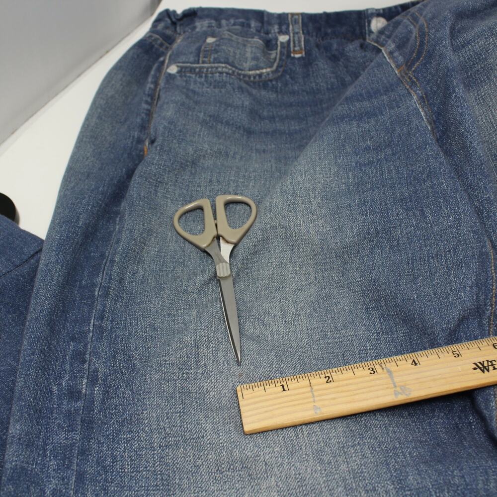 Large Rag&Bone Miramar Wide Leg Sweatpant Jean Crop Stretch - Picture 8 of 12